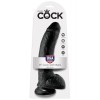 Realistic Dildo King Cock With Balls 23cm Black