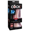 Ρεαλιστικό Dildo King Cock Plus Triple Density Cock 18cm Μπεζ