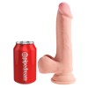 Realistic Dildo King Cock Plus Triple Density Cock with Balls 19.5cm Nude Realistic Dildo King Cock Plus Triple Density Cock with Balls 19.5cm Nude
