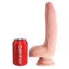 Ρεαλιστικό Dildo King Cock Plus Triple Density Cock Με Όρχεις 23cm Μπεζ