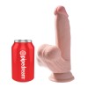 Realistic Dildo King Cock Plus Triple Density Cock with Swinging Balls 17.8cm Nude Realistic Dildo King Cock Plus Triple Density Cock with Swinging Balls 17.8cm Nude
