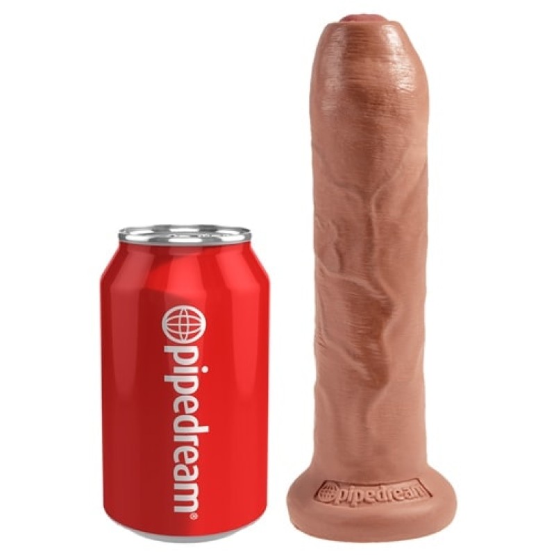 Ρεαλιστικό Dildo King Cock Uncut Χωρίς Περιτομή 18cm Μπρονζέ