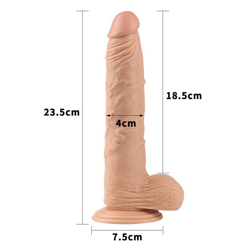 Ρεαλιστικό Dildo Lovetoy Real Extreme 24cm Μπεζ Ρεαλιστικό Dildo Lovetoy Real Extreme 24cm Μπεζ