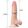 Ρεαλιστικό Dildo Lovetoy Sliding-Skin Dual Layer Dong 17.5cm Μπεζ