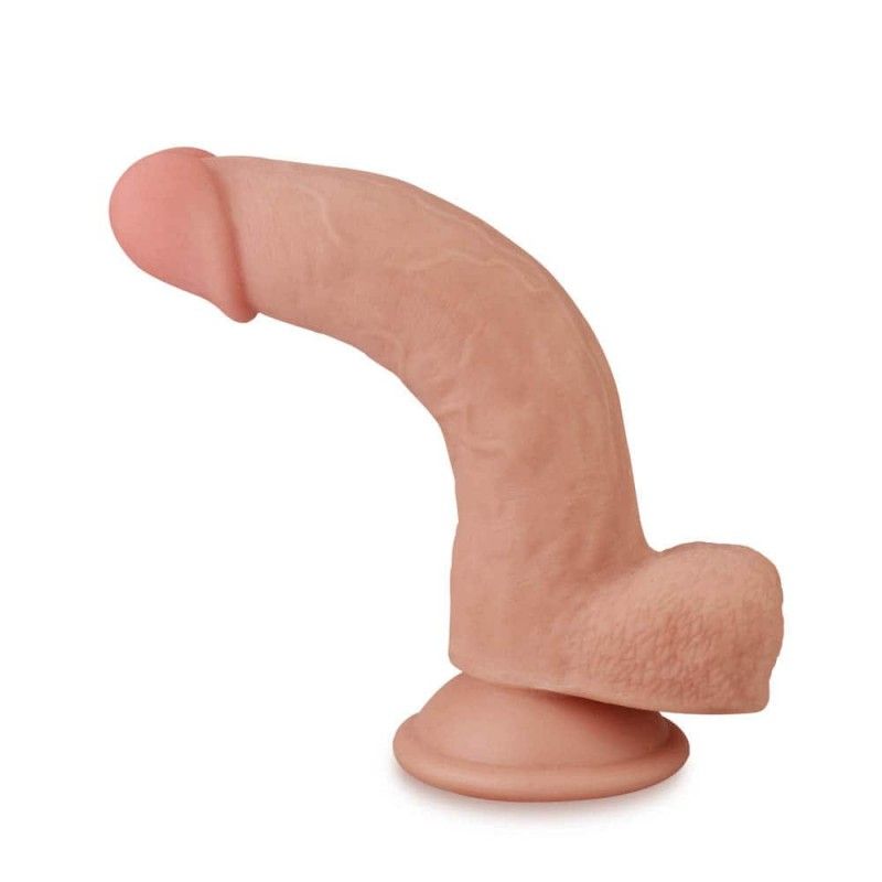 Ρεαλιστικό Dildo Lovetoy Sliding-Skin Dual Layer Dong 20cm Μπεζ