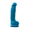 Realistic Dildo Nsnovelties Colours Dual Density 18cm Blue