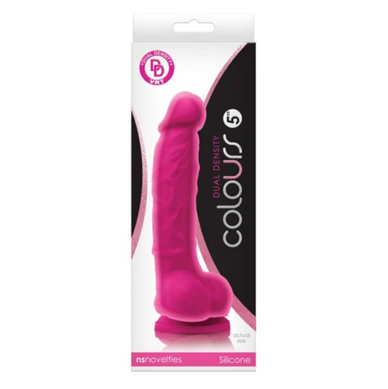 Ρεαλιστικό Dildo Nsnovelties Colours Dual Density 18cm Ροζ