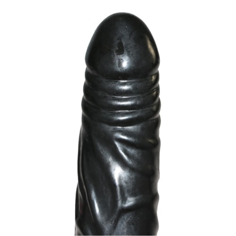 Ρεαλιστικό Dildo Trinity Vibes Φουσκωτό 28cm Μαύρο