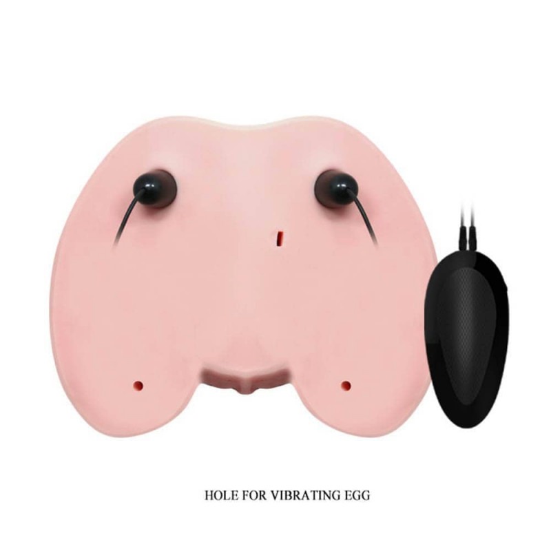 Ρεαλιστικό Ομοίωμα με Δόνηση Bullet Crazy Bull 2 Μπεζ