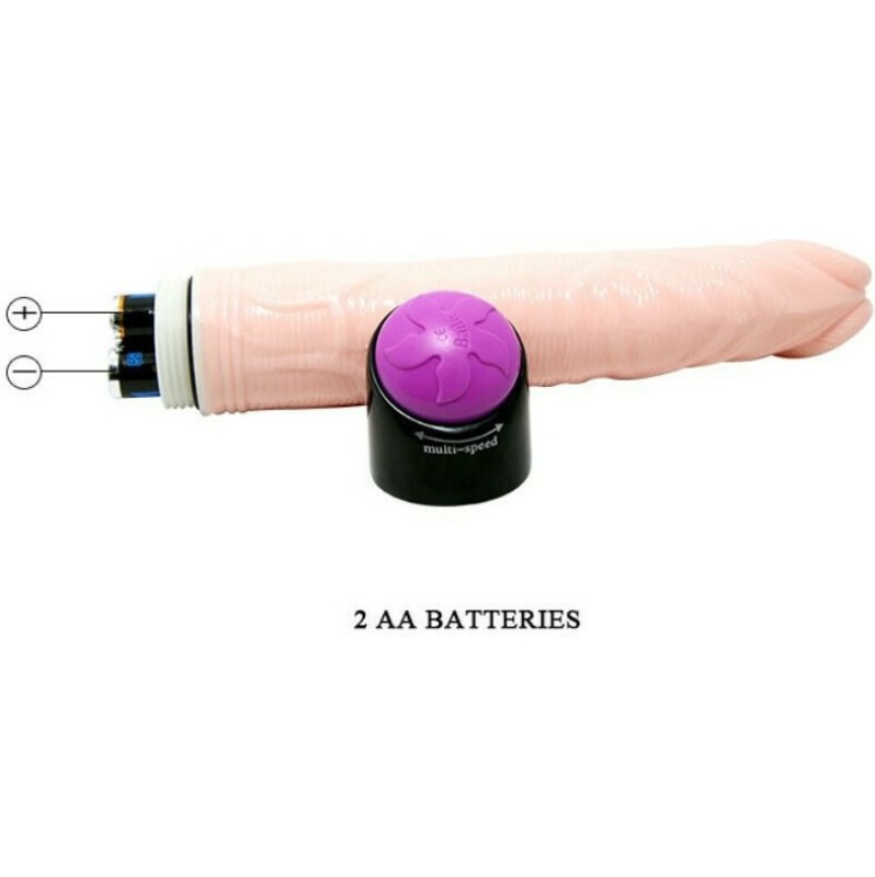 Realistic Vibrator Baile Lifelike Penis 23cm Nude