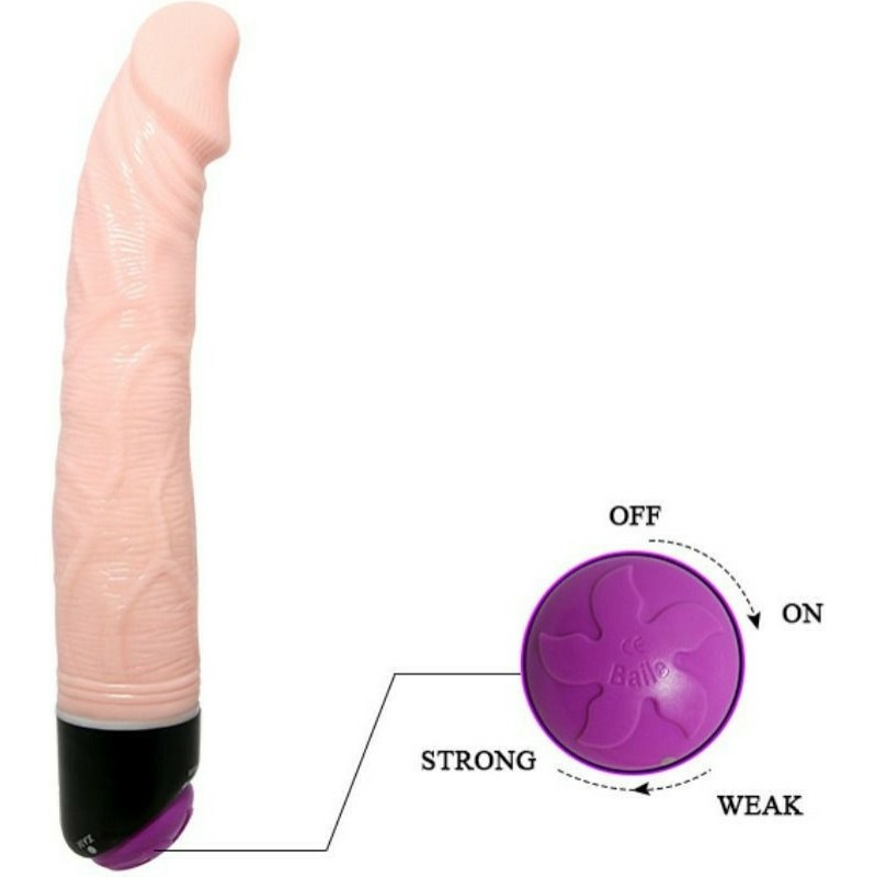 Realistic Vibrator Baile Lifelike Penis 23cm Nude