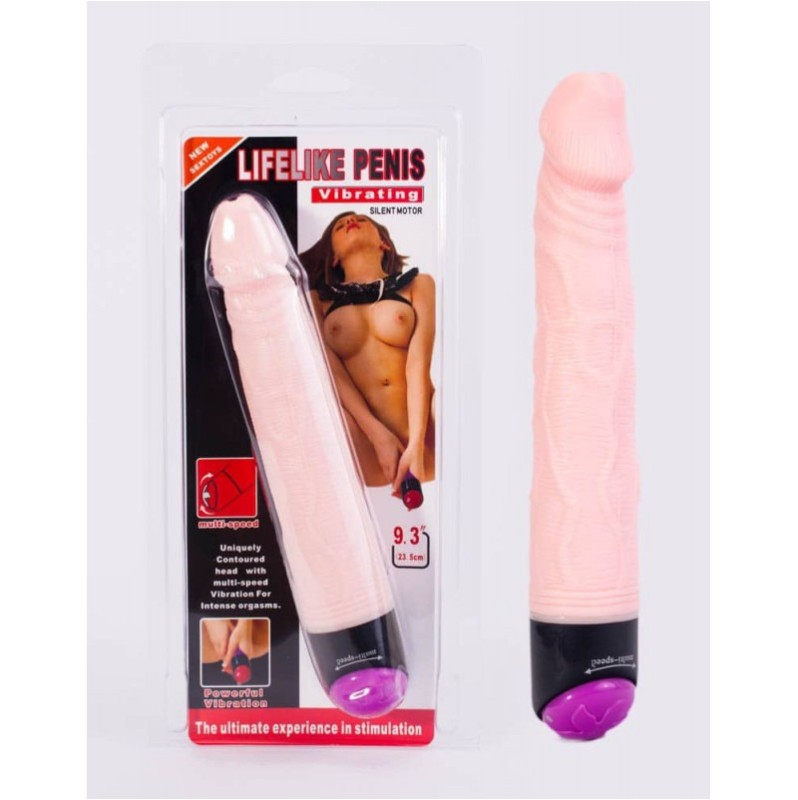 Ρεαλιστικός Δονητής Baile Lifelike Penis 23cm Μπεζ