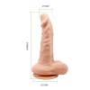 Ρεαλιστικός Δονητής Baile Max Multispeed 17cm Μπεζ Ρεαλιστικός Δονητής Baile Max Multispeed 17cm Μπεζ