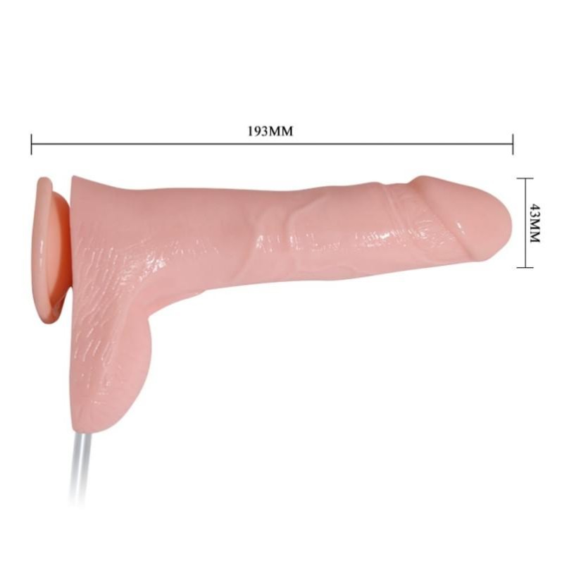 Ρεαλιστικός Δονητής Baile Water Spray 18cm Μπεζ