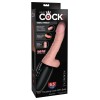 Realistic Vibrator King Cock Plus Thrusting Cock with Balls 16.5cm Light