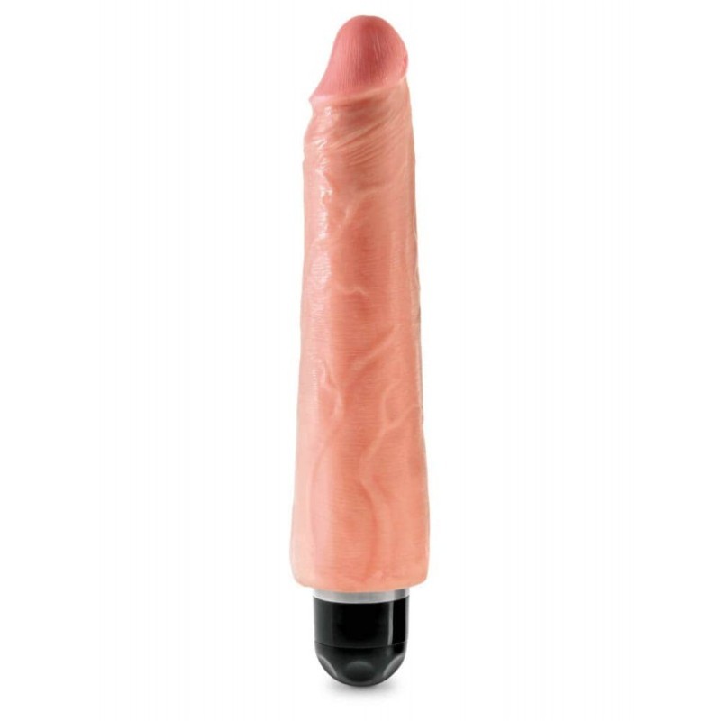 Ρεαλιστικός Δονητής King Cock Vibrating Stiffy 23cm Μπεζ