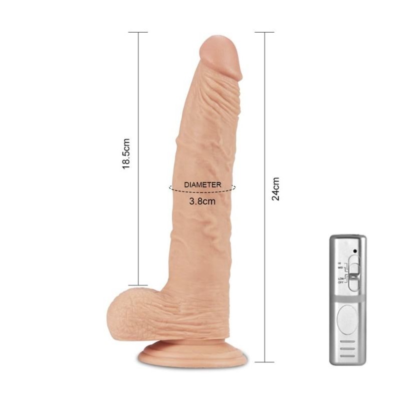 Ρεαλιστικός Δονητής Lovetoy Real Extreme 24cm Μπεζ