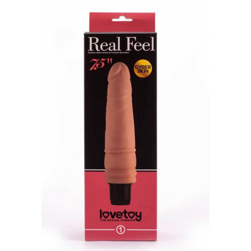 Ρεαλιστικός Δονητής Lovetoy Real Feel Cyberskin 1 20cm Μπεζ Ρεαλιστικός Δονητής Lovetoy Real Feel Cyberskin 1 20cm Μπεζ