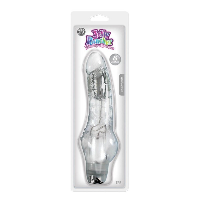 Realistic Vibrator Nsnovelties Jelly Rancher 23cm Clear