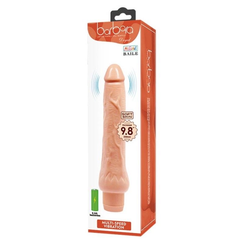 Realistic Vibrator Barbara Dryad Multi-Speed 25cm Nude