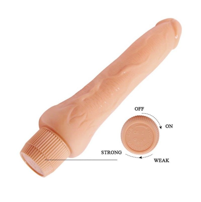 Realistic Vibrator Barbara Dryad Multi-Speed 25cm Nude