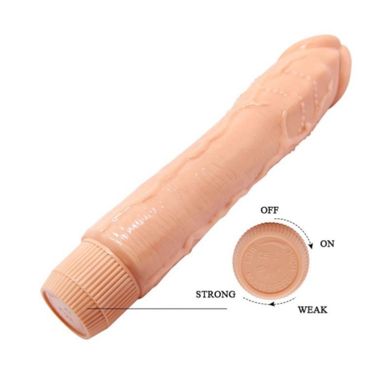 Realistic Vibrator Barbara Dybbuk Multi-Speed 24cm Nude