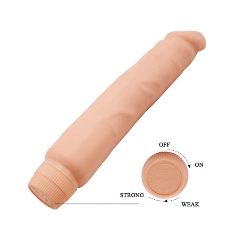 Realistic Vibrator Barbara Jack Multi-Speed 25.5cm Nude