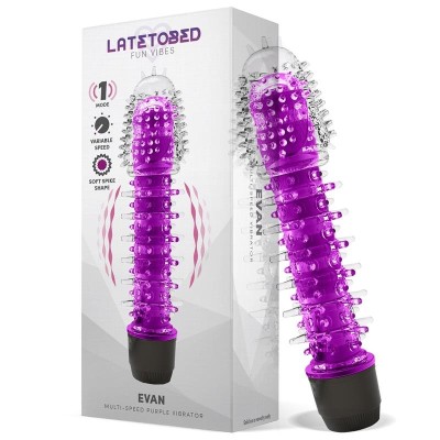 Realistic Vibrator Latetobed Evan Multi-Speed Vibe 16.5cm Purple