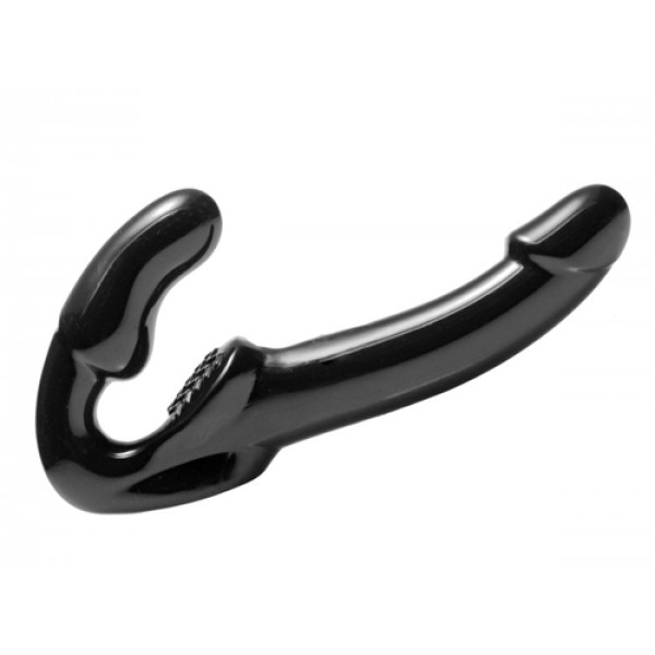 Revolver Strapless Strap-On G-Spot Dildo Black