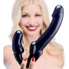 Revolver Strapless Strap-On G-Spot Dildo Μαύρο