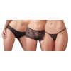 Panty Set of 3 Cottelli Collection Black