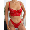 2 Piece Bandeau Set Modern Ocean Red