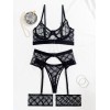 3 Piece Giselle Set Modern Ocean Black