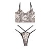 2 Piece Set Lace Bandeau Modern Ocean White