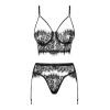 2 Piece Lace Set Obsessive Lashy Black