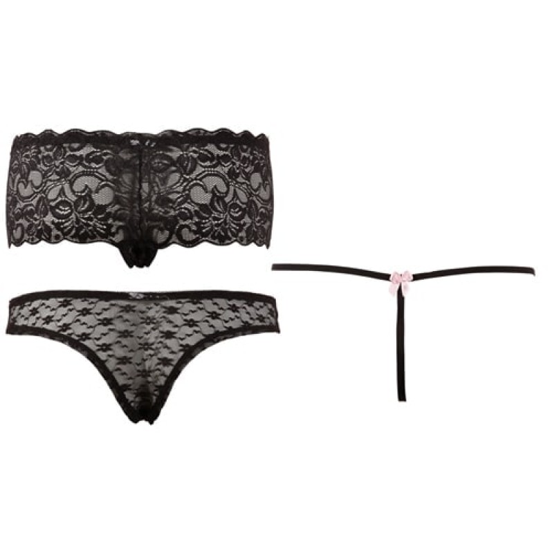 Sexy Panty Set of 3 Cottelli Collection Black