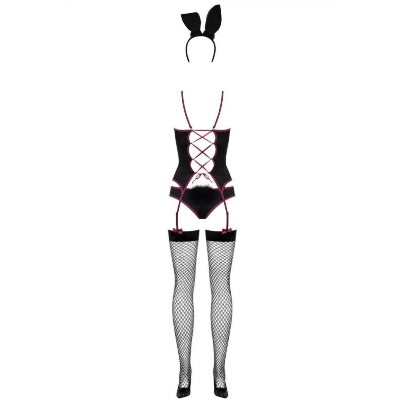 Obsessive Bunny Suit Costume Black