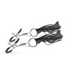 Adjustable Nipple Clamps With Tassels Easytoys Black