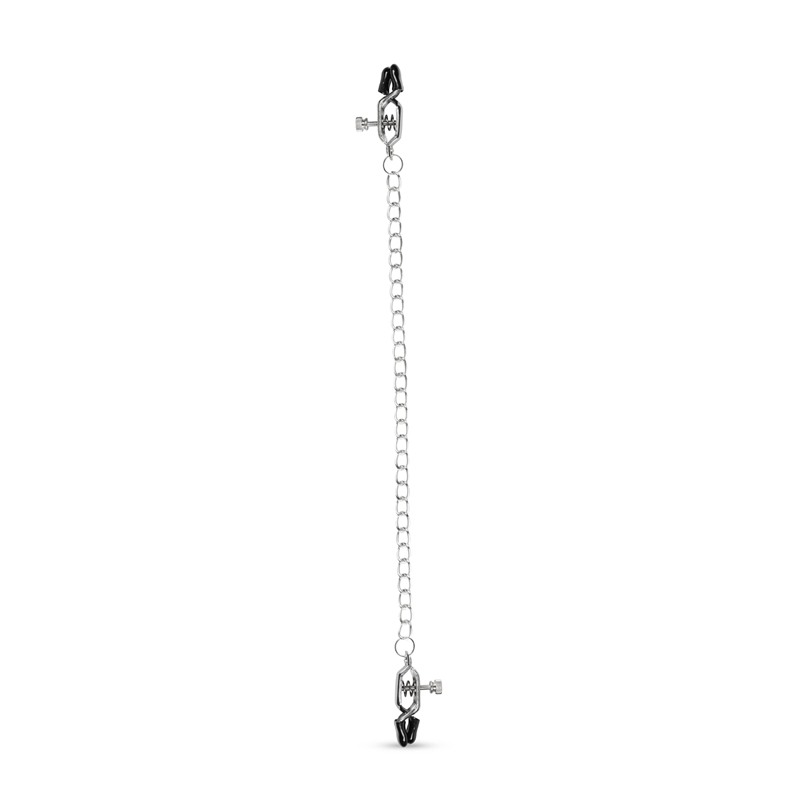 Big Nipple Clamps With Chain Easytoys Silver