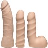 Dual Density Dildo Strap-On Starter Set Vac-U-Lock Nude