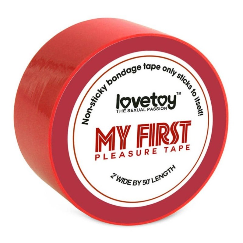 Ταινία Bondage Lovetoy My First Non-Sticky Tape Κόκκινη