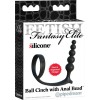 Ball Cinch with Anal Bead Fetish Fantasy Elite Black