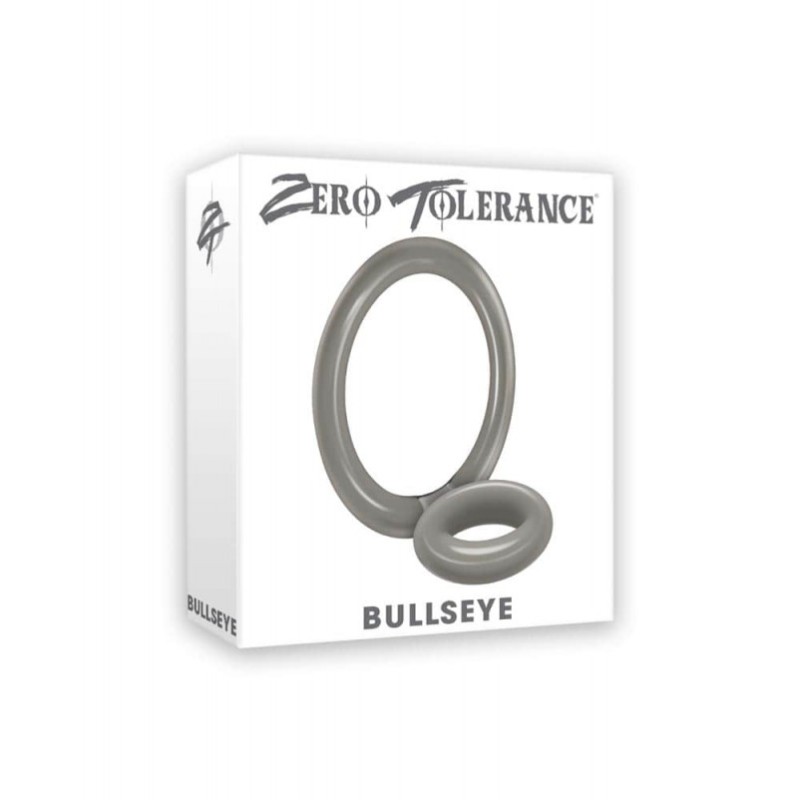 Cock Ring Double Bullseye Loop Gray