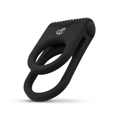Cock Ring Easytoys Double Vibrating Admire Black Cock Ring Easytoys Double Vibrating Admire Black