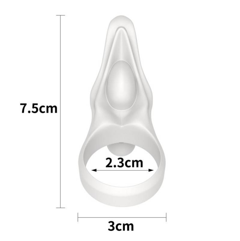 Cock Ring Lovetoy Power Clit White