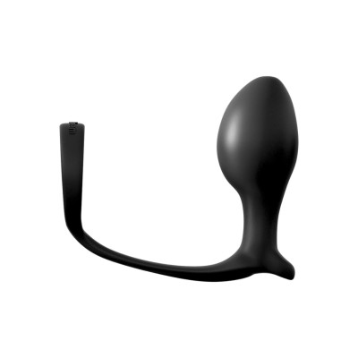 Cock Ring Advanced Plug Ass-Gasm Black Cock Ring Advanced Plug Ass-Gasm Black