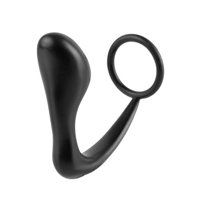 Cockring Plug Ass-Gasm Black Cockring Plug Ass-Gasm Black