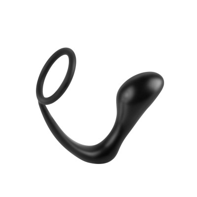 Cockring Plug Ass-Gasm Black Cockring Plug Ass-Gasm Black