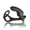 Cock Ring with Vibrating Plug Rocks-Off Ro-Zen Pro Black