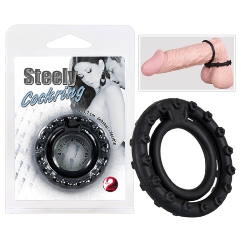 Cock Ring You2Toys Clitoral Mass Black